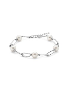 Bracciale Argento 925 con 5 Perle Vere Oriente – PBR3201