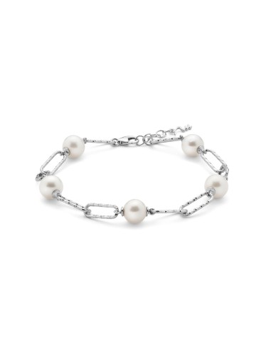 Bracciale Argento 925 con 5 Perle Vere Oriente – PBR3201