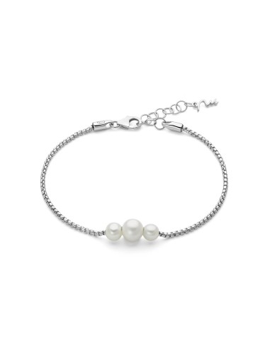Bracciale Argento 925 con Tre Perle Vere Oriente – PBR3616
