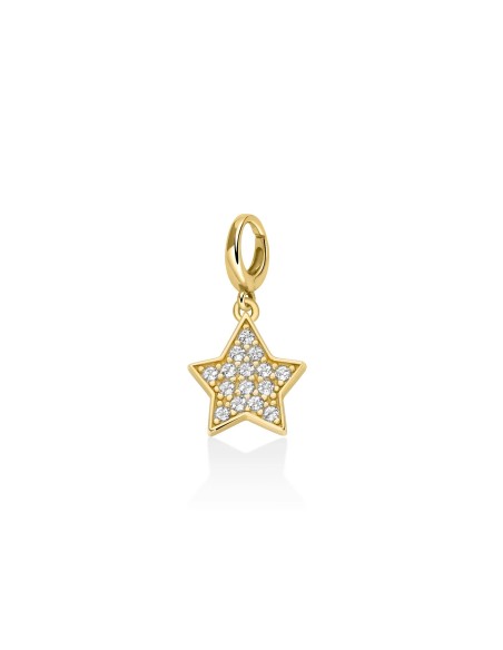 Charm Stella Argento 925 Dorato con Topazi Naturali – PFD902G