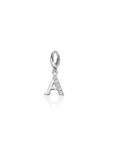 Charm Lettera Argento 925 con Topazi Naturali – PFD888-A