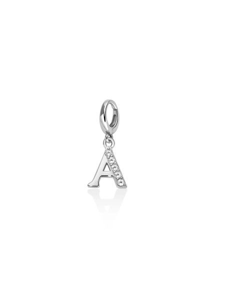 Charm Lettera Argento 925 con Topazi Naturali – PFD888-A