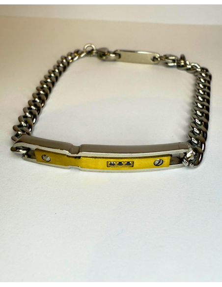 Bracciale Marlù con Targhetta – Acciaio Regolabile Online