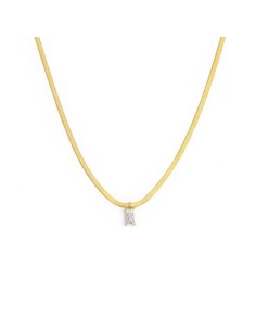 Collana Snake Zircone Baguette Marlù PVD Oro – 31CN0001G-W