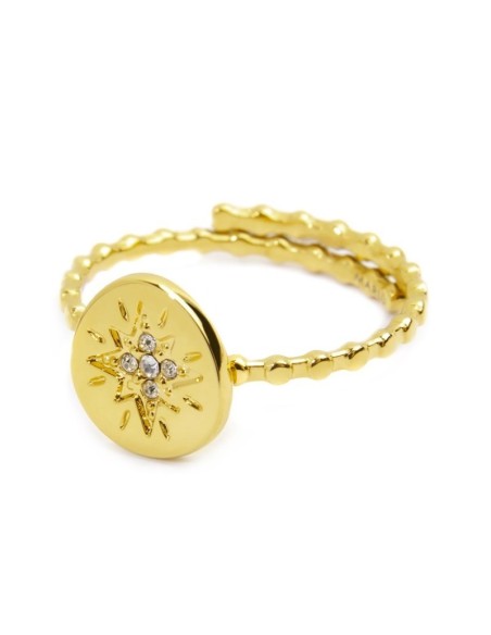 Anello Marlù Rosa dei Venti con Cristalli in Acciaio – 18AN113G