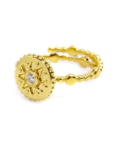 Anello Marlù Sole con Zircone Bianco Oro – 18AN114G