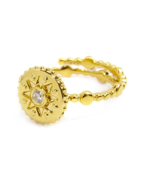 Anello Marlù Sole con Zircone Bianco Oro – 18AN114G