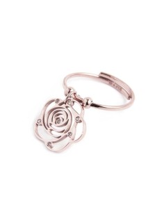 Anello Marlù Rosa con Cristalli Rosè –  15AN012RW-S Regolabile