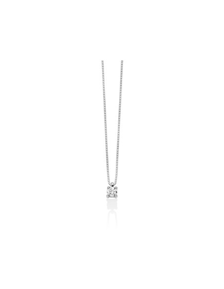 Collana Punto Luce Diamante Oro Bianco – Acquista online