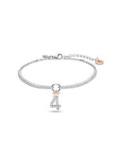 Bracciale Numero 4 Argento 925‰ Rosé con Zirconi | BRA206