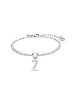 Bracciale Numero 7 Argento 925‰ Rosé con Zirconi | BRA209