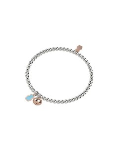 Bracciale Nanàn Argento 925 Orsetto Turchese e Campanella | NAN0246