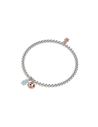 Bracciale Nanàn Argento 925 Orsetto Turchese e Campanella | NAN0246