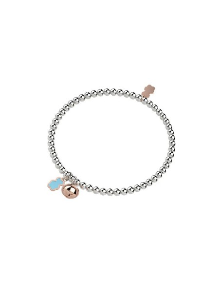 Bracciale Nanàn Argento 925 Orsetto Turchese e Campanella | NAN0246