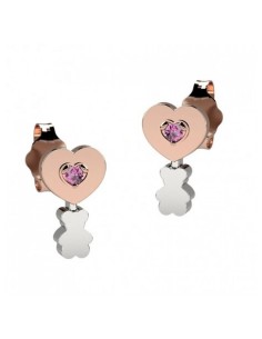 Orecchini Bambina Nanàn Argento 925 Cuore Orsetto – Acquista Online