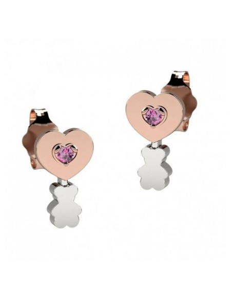 Orecchini Bambina Nanàn Argento 925 Cuore Orsetto – Acquista Online