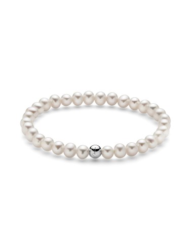 Bracciale Perle Oriente Miluna con Argento 925 Elastico | PBR3734