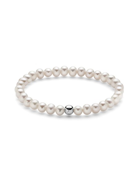 Bracciale Perle Oriente Miluna con Argento 925 Elastico | PBR3734