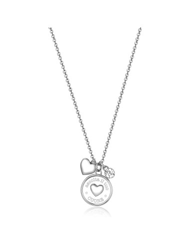 Collana Brosway Chakra Cuore con Cristallo Acciaio | BHKL03