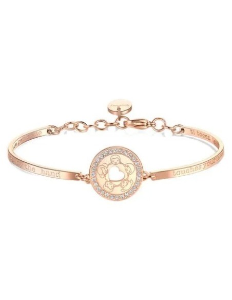 Bracciale Brosway Chakra Grazie Maestra con Cristalli Acciaio e Rosé