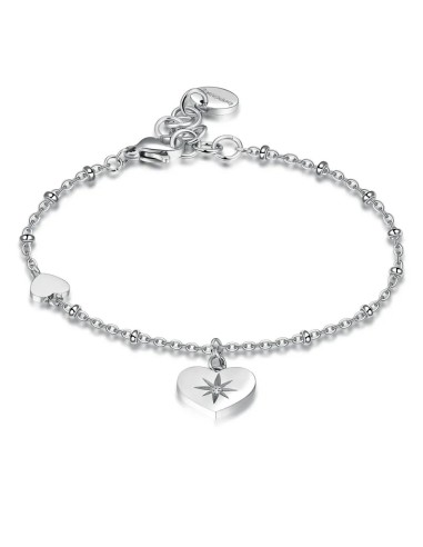Bracciale Brosway Chant Cuori con Cristallo Swarovski Acciaio | BAH39