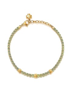 Bracciale Brosway Desideri Quadrifoglio Oro con Zirconi | BEI011