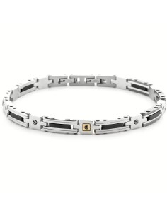 Bracciale Uomo 4US Cesare Paciotti Acciaio Oro 18kt Nero | 4UBR6953