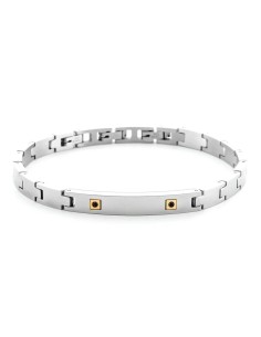 Bracciale Uomo 4US Cesare Paciotti Steel & Gold Oro 18KT | 4UBR6930
