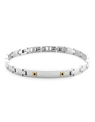 Bracciale Uomo 4US Cesare Paciotti Steel & Gold Oro 18KT | 4UBR6930