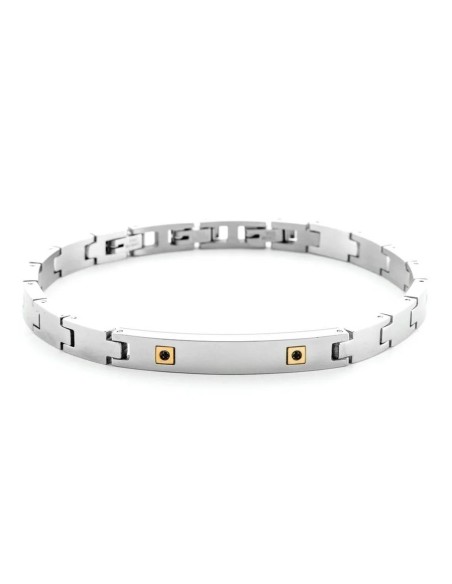 Bracciale Uomo 4US Cesare Paciotti Steel & Gold Oro 18KT | 4UBR6930